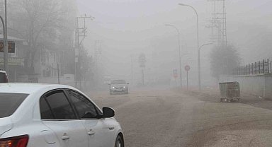 Malazgirt'te sis etkili oldu