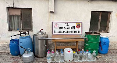 Manisa'da 112 litre sahte içki ele geçirildi