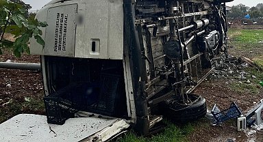 Manisa'da kamyonet devrildi: 1 ölü, 1 yaralı