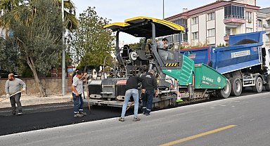Manisa'da 9 bin ton asfaltla yol konforu arttı