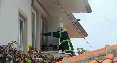 Menteşe'de evde çıkan yangın söndürüldü