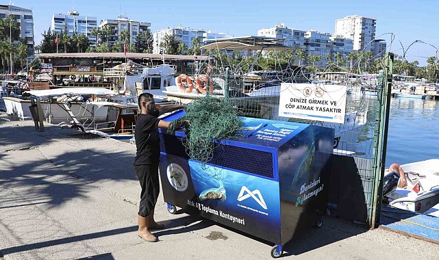 Mersin'de balıkçı ağları geri dönüşüme kazandırılıyor