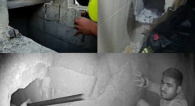 Mersin'de havalandırma boşluğunda nefes kesen kurtarma operasyonu