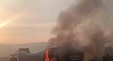 Mersin'de tırda çıkan yangın korkuttu