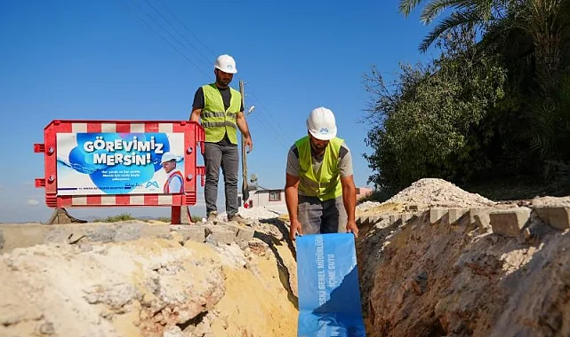 Mersin'de altyapı çalışmaları hız kesmeden sürüyor