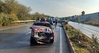 Milas-Bodrum Yolunda zincirleme kaza: Biri ağır 2 yaralı