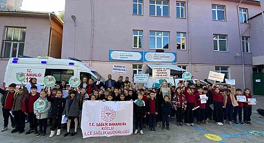 Minik öğrenciler sağlık elçisi oldu