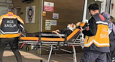 Motosikletin çarptığı kadın yaralandı