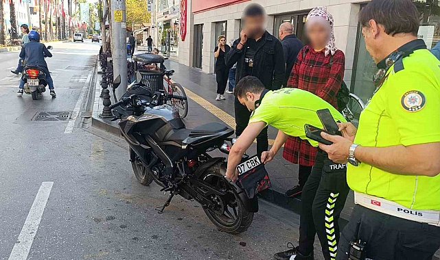 Motosikletin plakasını 'bandana' ile kapattı: 43 bin 149 TL ceza yedi