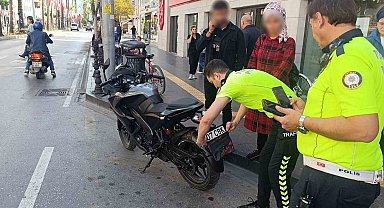 Motosikletin plakasını 'bandana' ile kapattı: 43 bin 149 TL ceza yedi