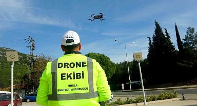 Muğla'da trafik denetimlerinde "drone" dönemi