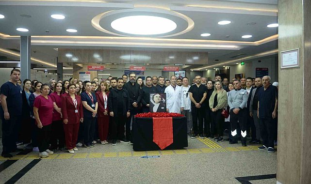Mustafa Kemal Atatürk, Özel Hatem Hastanesi'nde düzenlenen törenle anıldı