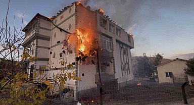 Müstakil evde çıkan yangın paniğe neden oldu