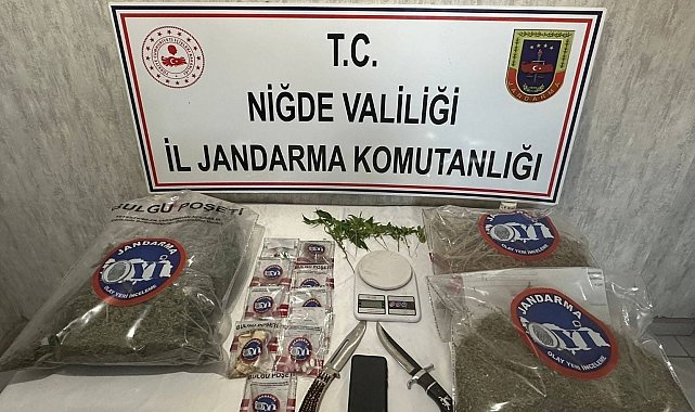 Niğde'de 2 kilo 251 gram uyuşturucu ele geçirildi