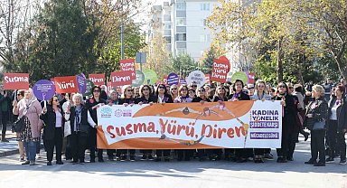 Nilüfer'de kadınlardan şiddete karşı ortak ses: "Susma, yürü, diren"