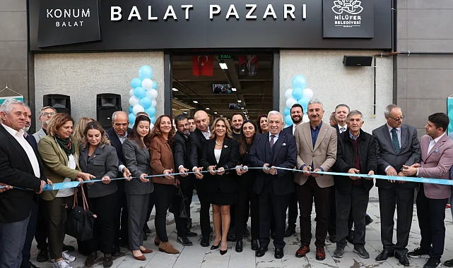 Nilüfer'in modern pazar alanı Balat'ta hizmete açıldı