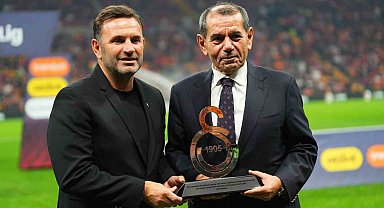 Okan Buruk'a 100. galibiyet plaketi verildi