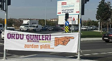 Ordu Tanıtım Günleri'nde ilginç pankartlar: 'Madanızı açacak çok şey var'