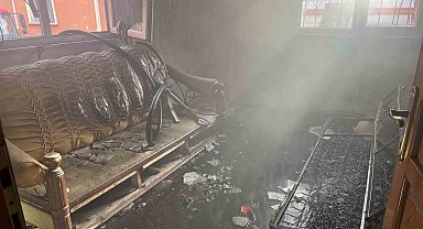 Ordu'da metruk evde yangın