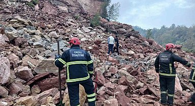 Ordu'da taş ocağında göçük: 2 kişi enkaz altında kaldı