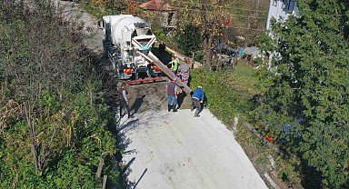 Ordu'da yol çalışmaları sürüyor