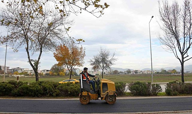Osmangazi'de park içi yollar yenilendi