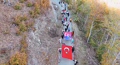 Osmaniye'de doğa severler Atatürk'ü yürüyüşle andı