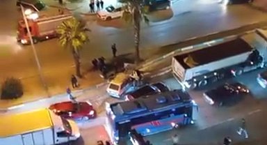 Otomobilin tıra arkadan çarpması saniye saniye görüntülendi