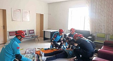 Palu'da deprem ve yangın tatbikatı