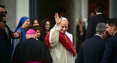 Papa 14. Leo, Şişli'deki Kutsal Ruh Katedrali'ne geldi