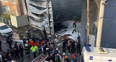 Parfüm dolum tesisinde çıkan yangıda 6 işçinin içeride olduğu iddia edildi