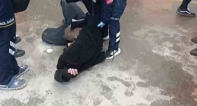 Pazar alanında korkutan anlar: 1 kişi dumandan etkilendi