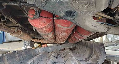 Pazarkule'de LPG tankına gizlenmiş 19 kilo esrar ele geçirildi