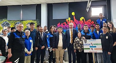 Polislerden özel çocuklara bowling sürprizi