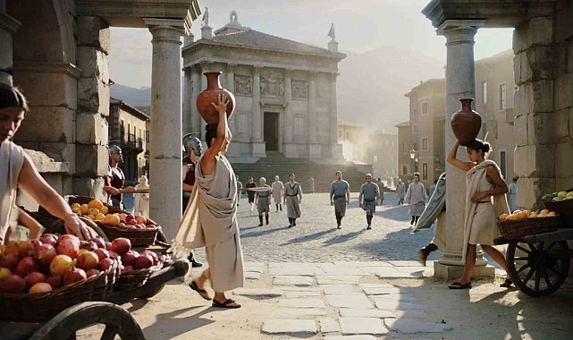 Pompeiopolis Antik Kenti'nde 2 bin yıllık tarih yapay zekayla canlandı