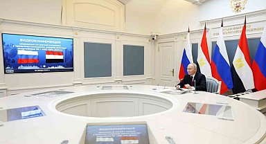 Putin ve es-Sisi, Mısır'da inşa edilen El-Dabaa Nükleer Santrali için düzenlenen törene katıldı