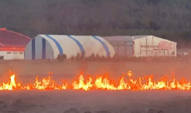Putka Gölü'nde çıkan yangın korkuttu