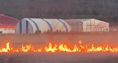 Putka Gölü'nde çıkan yangın korkuttu