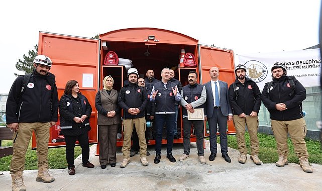"Afet Konteyneri" uygulaması Sivas'ta başladı