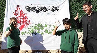 "Filistin için sen de iz bırak" etkinliği