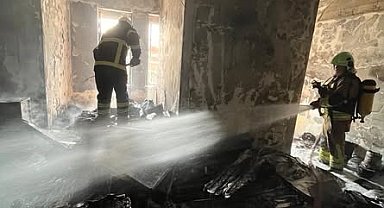 Samandağ'da depo yangını