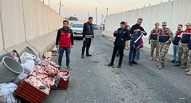 Şanlıurfa'da 1 ton kaçak et ele geçirildi