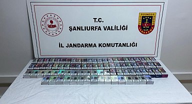 Şanlıurfa'da durdurulan araçta 84 paket kaçak sigara ele geçirildi