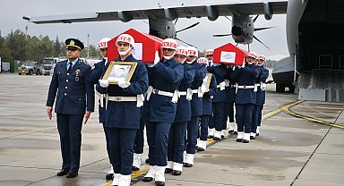 Şehit pilot İlgen'in naaşı Kayseri'de