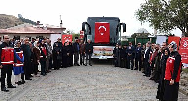 Şehit yakınları "Kahramanların İzinde Anadolu" yolculuğuna uğurlandı
