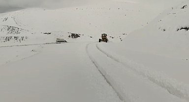 Siirt'te karda araçlar yolda mahsur kaldı