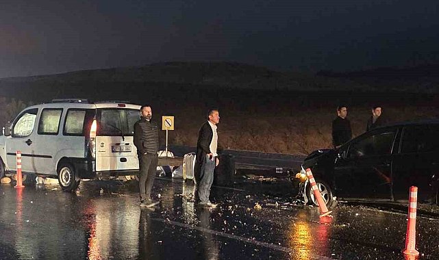Siirt'te maddi hasarlı trafik kazası