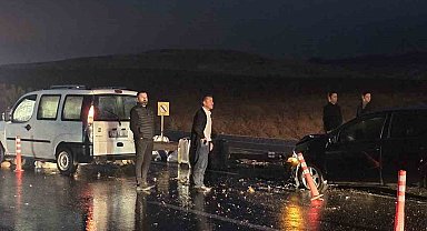Siirt'te maddi hasarlı trafik kazası