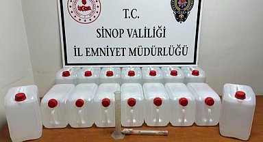 Sinop'ta 2025 yılında 2 bin 400 litre sahte alkol ele geçirildi