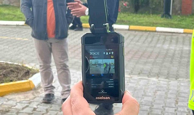Sinop'ta trafik polislerine yaka kamerası dağıtıldı